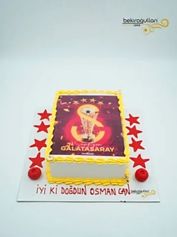 Galatasaray Temalı Resimli Pasta
