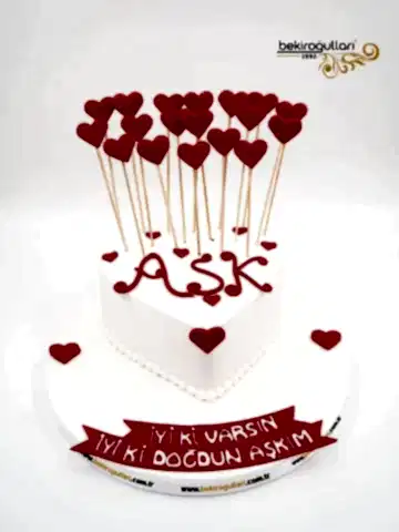 Kalp Model Tasarım Butik Pasta