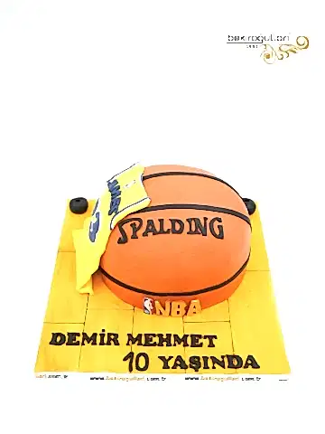 Baketbol Topu Tasarım Butik Pasta