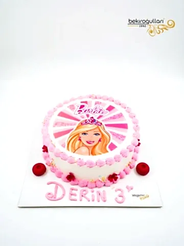 Barbie Resimli Pasta