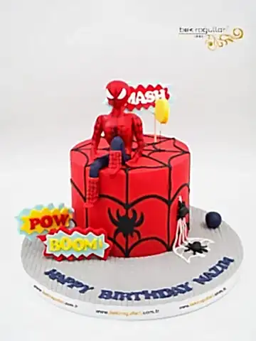 Spiderman Detay Tasarım Pasta